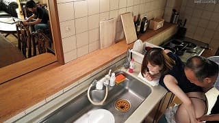 Porn sex JAV wife – My wife and I are trying to conceive, but she’s getting fucked and creampied by my father on the side